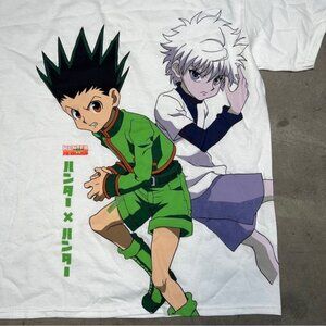 Hunter x Hunter Graphic Mens White Short Sleeve T-Shirt Sz L